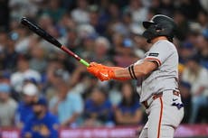Adames pega 7mo grand slam de su carrera y Roupp lanza 7 para Gigantes que ganan 7-0 a Marineros