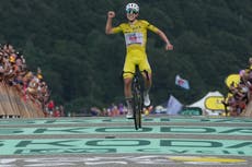 Pogacar ataca en la subida final, gana la 14ta etapa del Tour de Francia y amplía su ventaja general