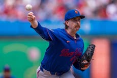 McLean poncha a 10, Lindor pega jonrón y Mets vencen 6-1 a Filis