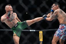 Conor McGregor confirma rotura del ligamento cruzado anterior en su regreso ante Max Holloway