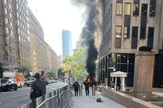 Exsoldado provoca incendio y dispara pistola de balines fuera de edificio federal en NY, dice el FBI