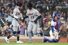 Torkelson y Dingler ayudan a los Tigres a vencer por 8-6 en 10 entradas a los Cachorros