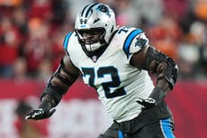 Taylor Moton se perderá el inicio de temporada con los Panthers por un coágulo en el pulmón