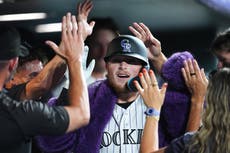Jonrón de Hunter Goodman en la 8va, decisivo para triunfo de Rockies, 8-7 ante Nacionales
