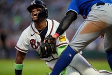 El jardinero derecho de los Bravos, Ronald Acuña Jr., podría volver de la IL en Baltimore