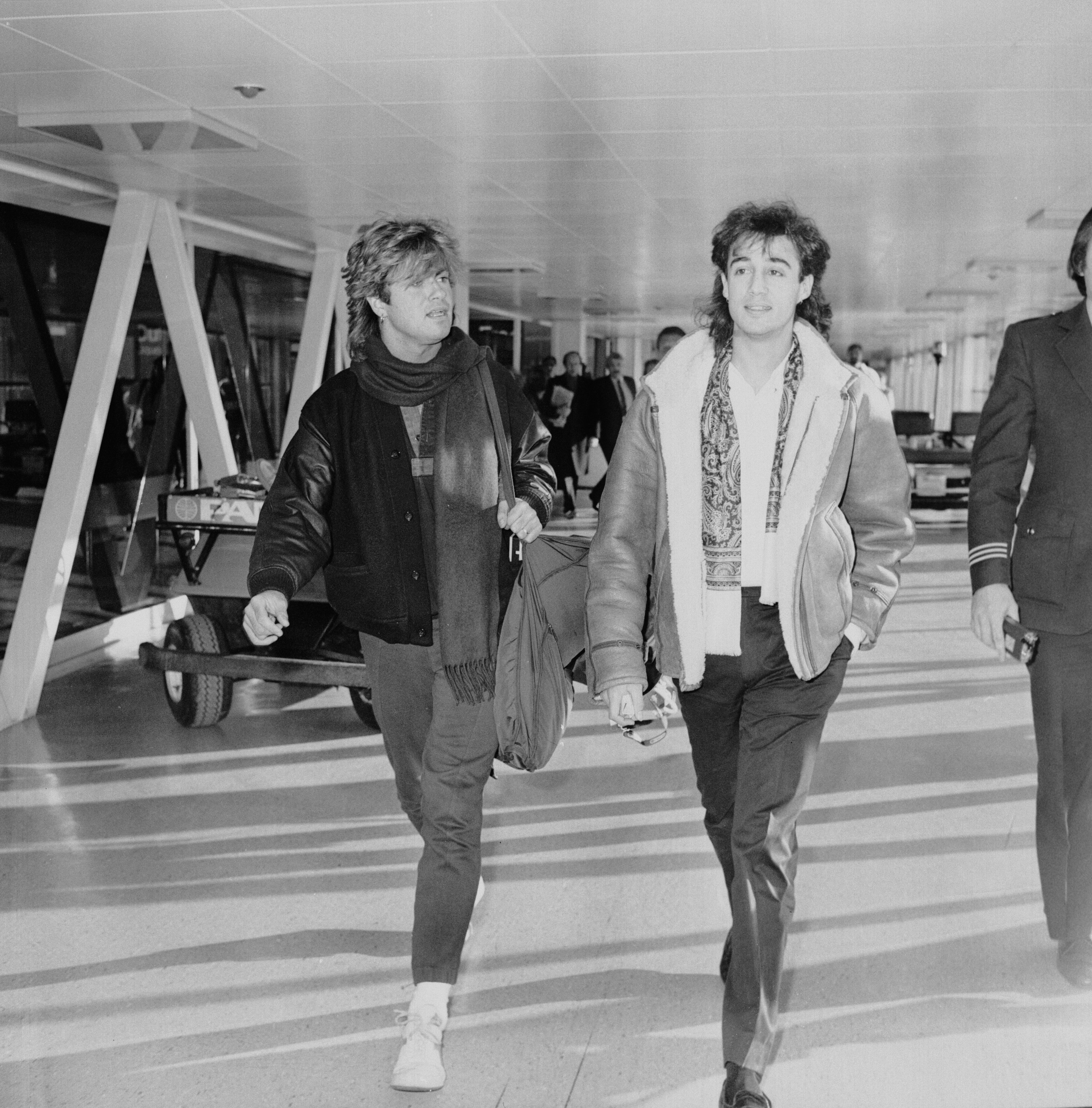 George Michael y Andrew Ridgeley, del grupo pop Wham!