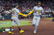Langeliers y Leiter Jr., de los A's, tendrán cirugías que acabarán su temporada esta semana
