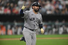Ali Sánchez conecta su 1er jonrón en Grandes Ligas y Yankees vencen 9-5 a Medias Blancas