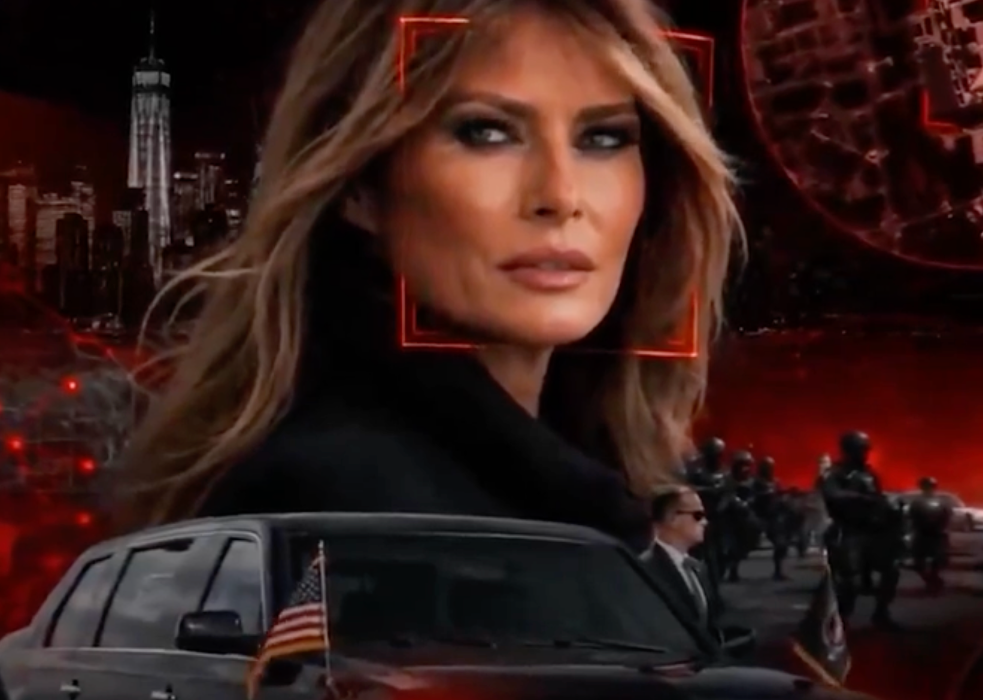 El video que se muestra aquí sugiere métodos con los que los “luchadores por la libertad” podrían atacar a Melania