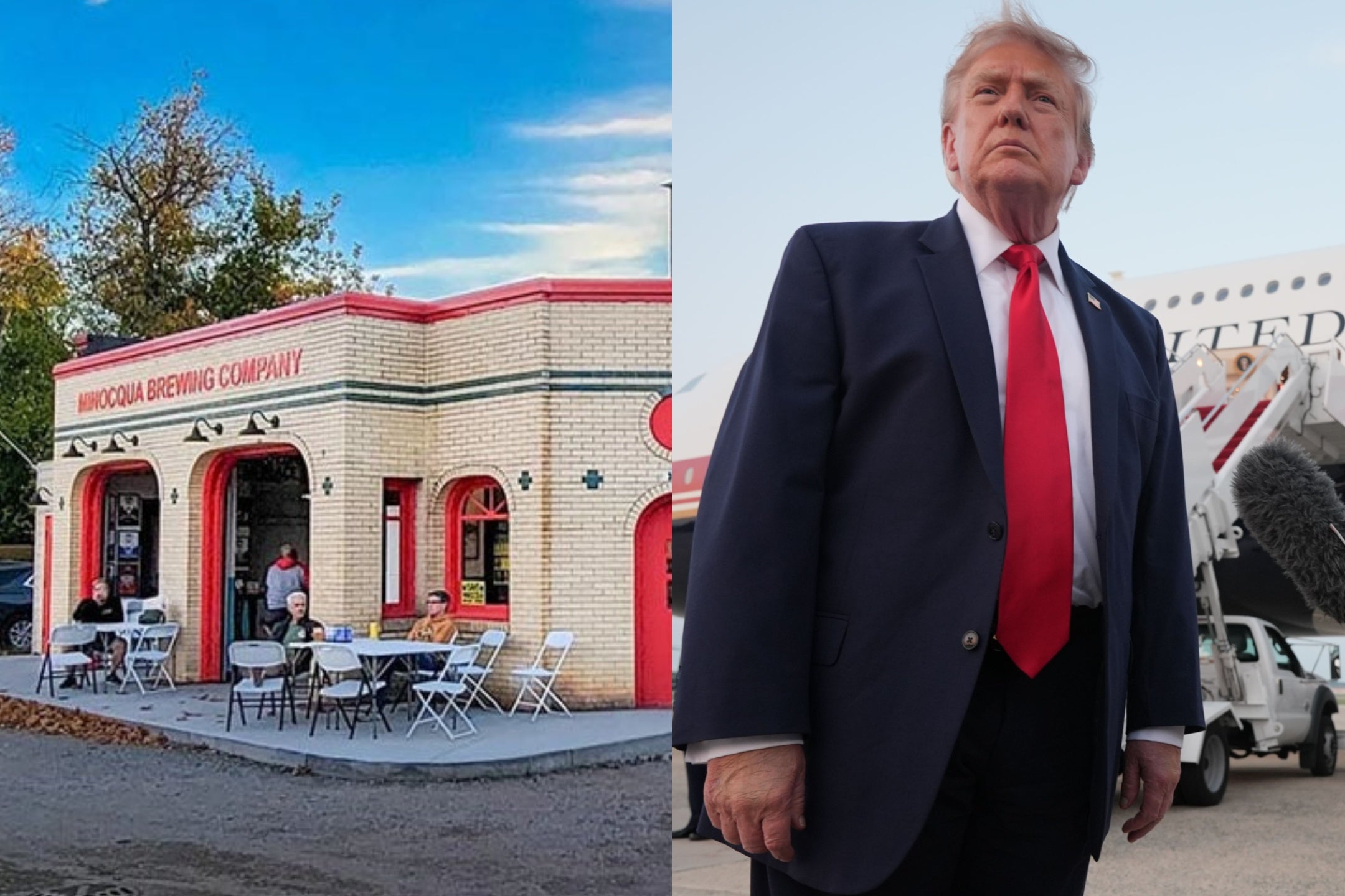 Kirk Bangstad, propietario de Minocqua Brewing Company, es un crítico declarado de Donald Trump.