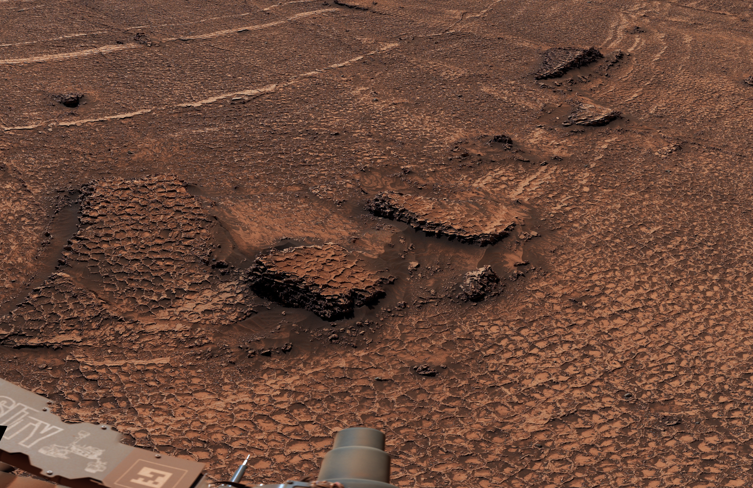 El astromóvil Curiosity de la NASA hizo un curioso descubrimiento en la superficie marciana en junio