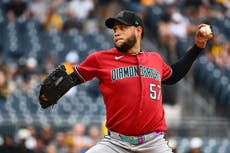 Rodríguez lanza 8 entradas, Moreno pega jonrón de 2 carreras y Diamondbacks vencen 3-0 a Piratas