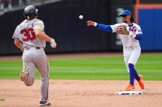 Benge rompe empate con doble y Mets vencen 3-2 a Bravos