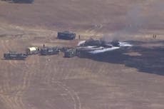 Se estrella avión de los Marines en California; piloto se eyectó