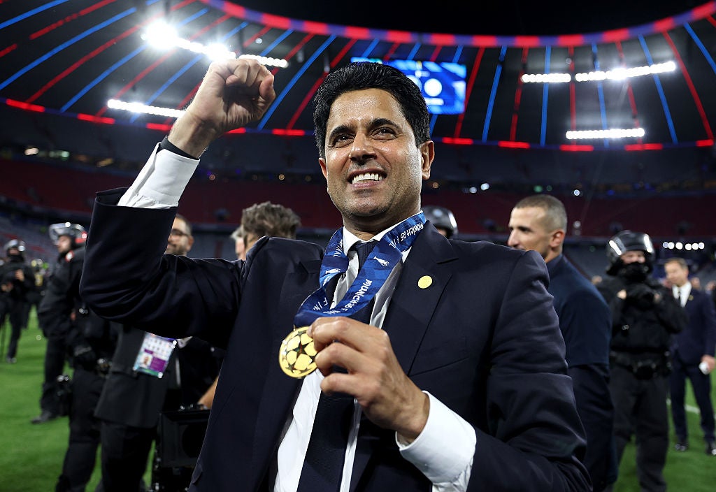 El presidente del París Saint-Germain, Nasser Al-Khelaifi