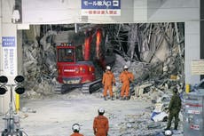 Japón concluye labores de rescate en centro comercial que colapsó tras fuerte sismo