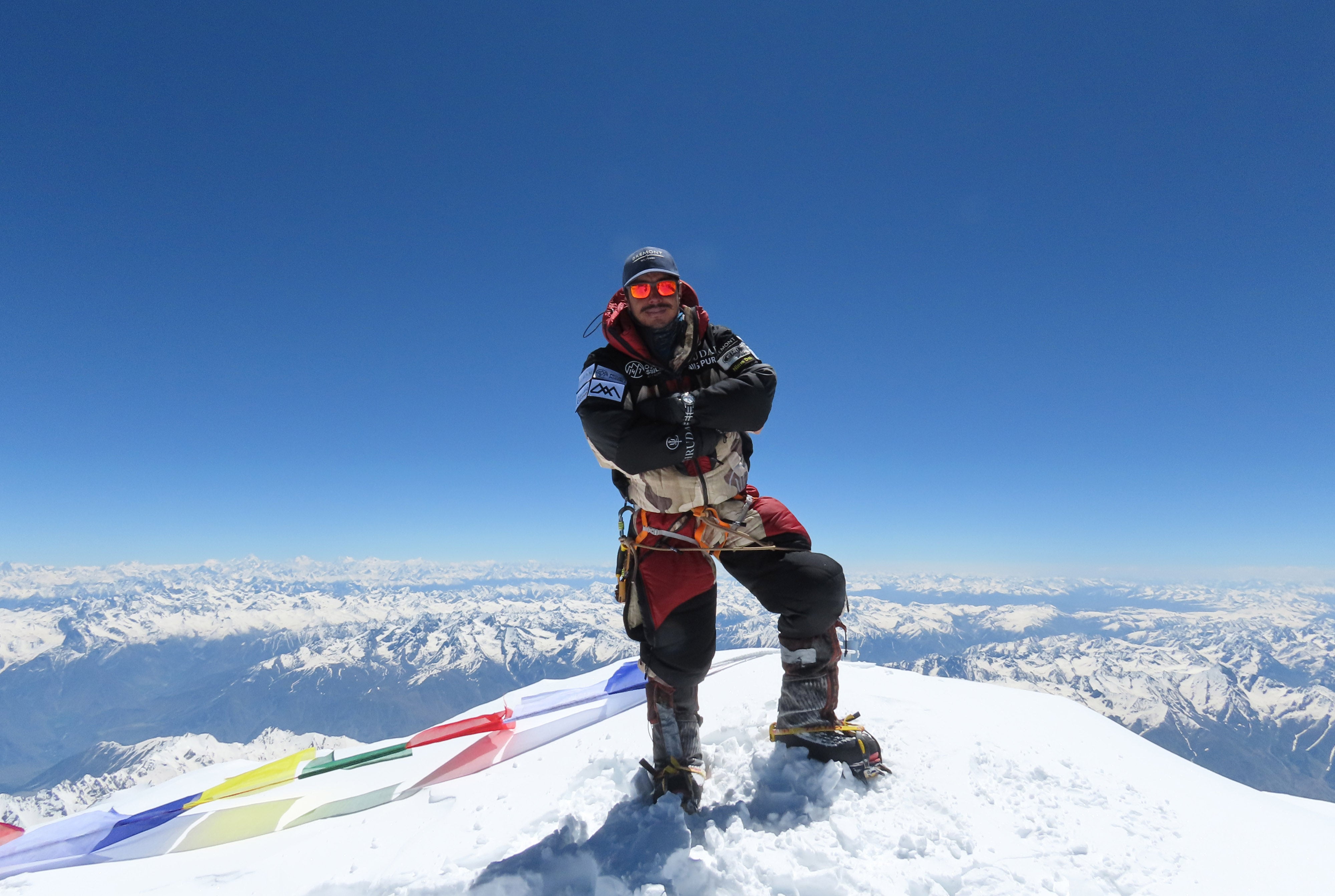 Nirmal Purja en la cima del Nanga Parbat