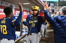 Cerveceros vencen a Angelinos por 3-1 y superan a Dodgers en la cima de las mayores