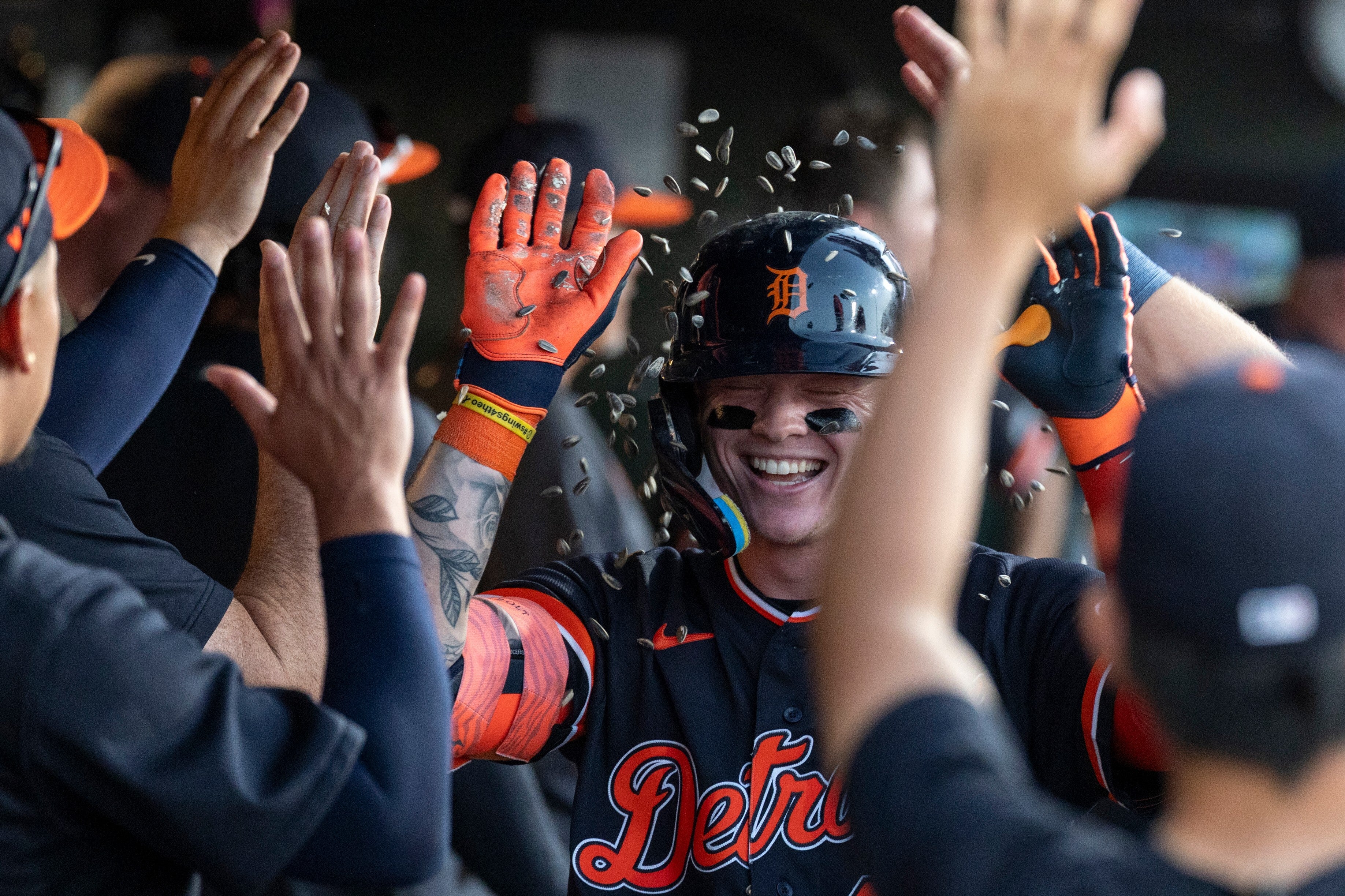 Max Clark conecta su primer jonrón en las mayores y guía a Tigres a triunfo ante A's