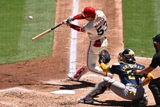 Ureña domina con 3 hits y Meckler pega jonrón a Misiorowski en el 3-0 de Angelinos sobre Cerveceros