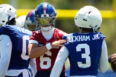 Jaxson Dart llega al campamento con la mira en evitar otra temporada perdedora de Giants