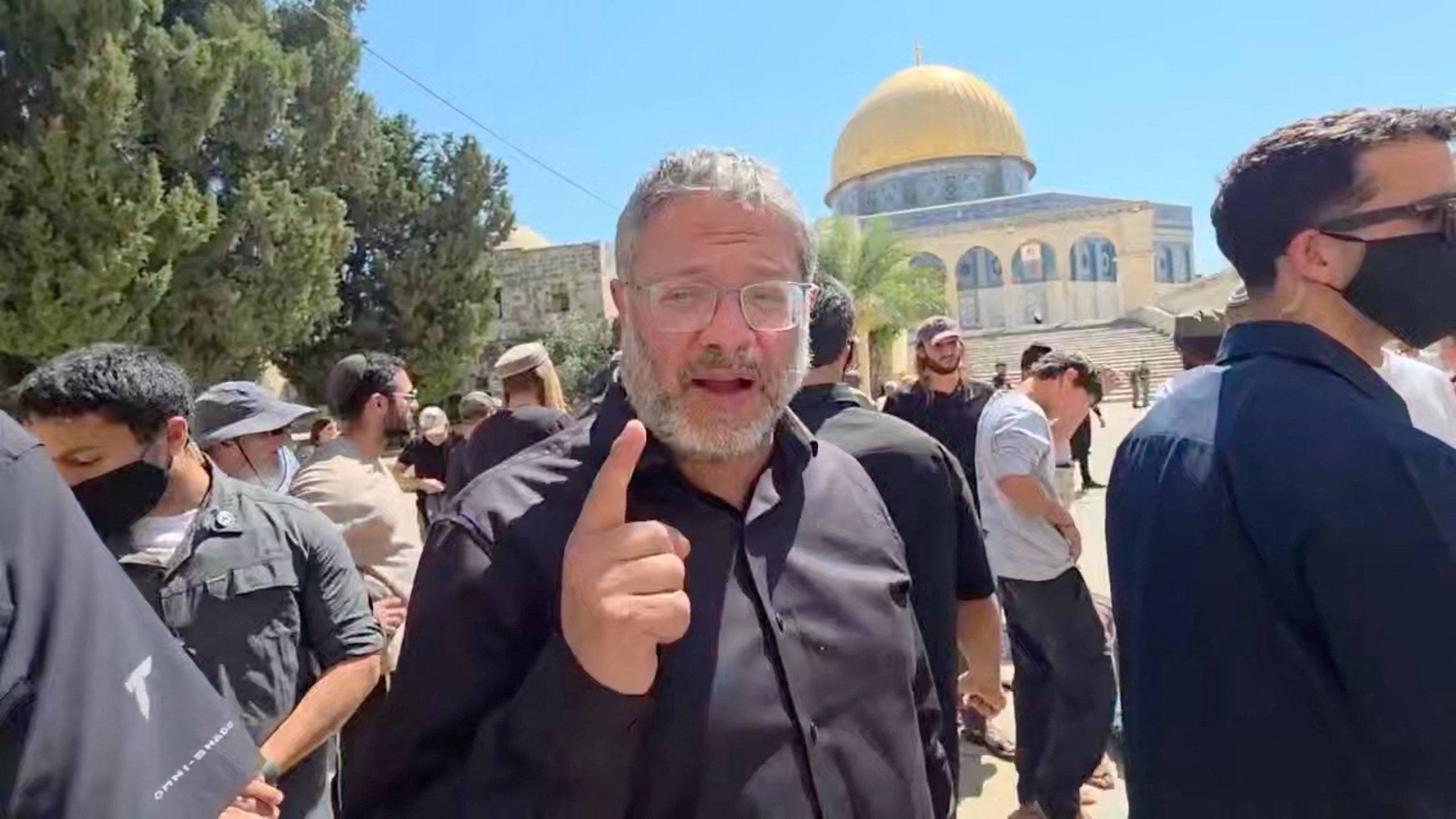 El ministro de Seguridad Nacional de Israel, Itamar Ben-Gvir, ha sido criticado por haber hecho varias visitas a la mezquita