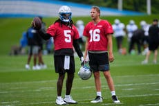 Teddy Bridgewater se aleja de Lions y deja dudas sobre el QB suplente