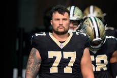 El guardia de Saints Dillon Radunz se rompió ligamentos y Cam Jordan tiene lesión de isquiotibiales
