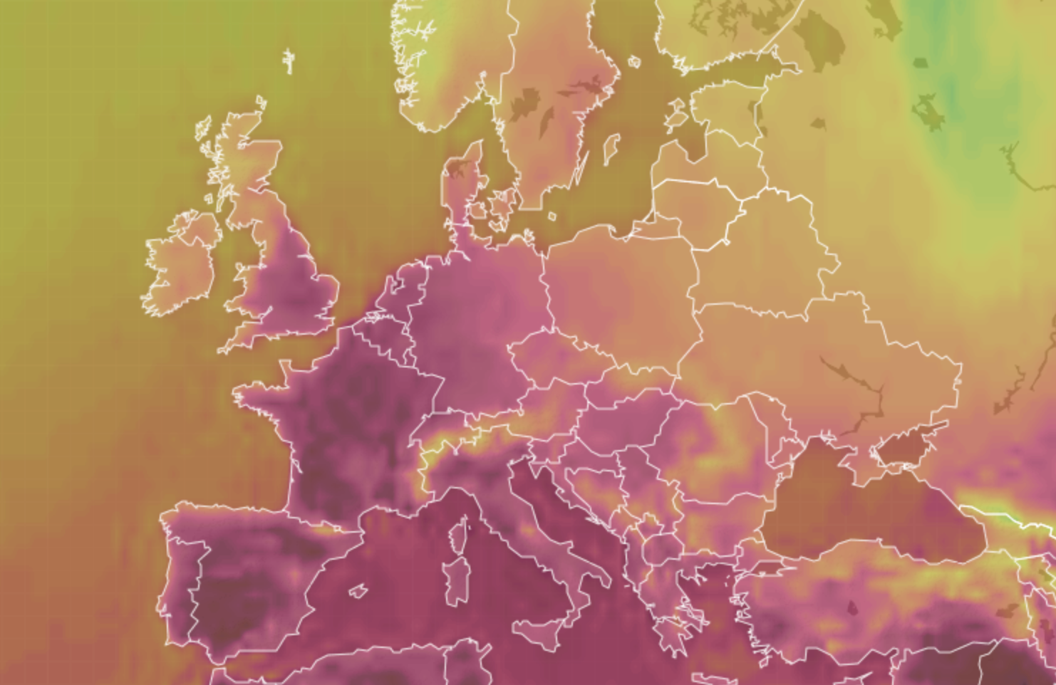 Europa Occidental registrará el jueves temperaturas abrasadoras que alcanzarán los 43 °C