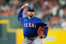 El derecho de Rangers Nathan Eovaldi va a la lista de lesionados 15 días por inflamación en el codo