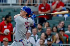 Brett Baty sacude su primer grand slam y los Mets vencen 8-5 a los Bravos