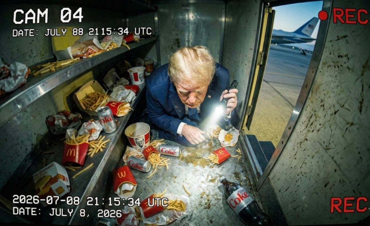 Trump baja del Air Force One y desata una ola de memes