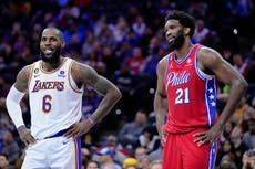 LeBron James jugará su primer partido con los 76ers ante los Knicks campeones en el debut NBA