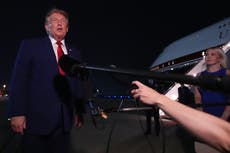 Trump dice que el Servicio Secreto no le permitió viajar en el Air Force One en Turquía por amenaza