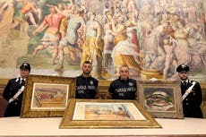 Policía italiana recupera cuadros robados de Renoir, Cézanne y Matisse valorados en millones