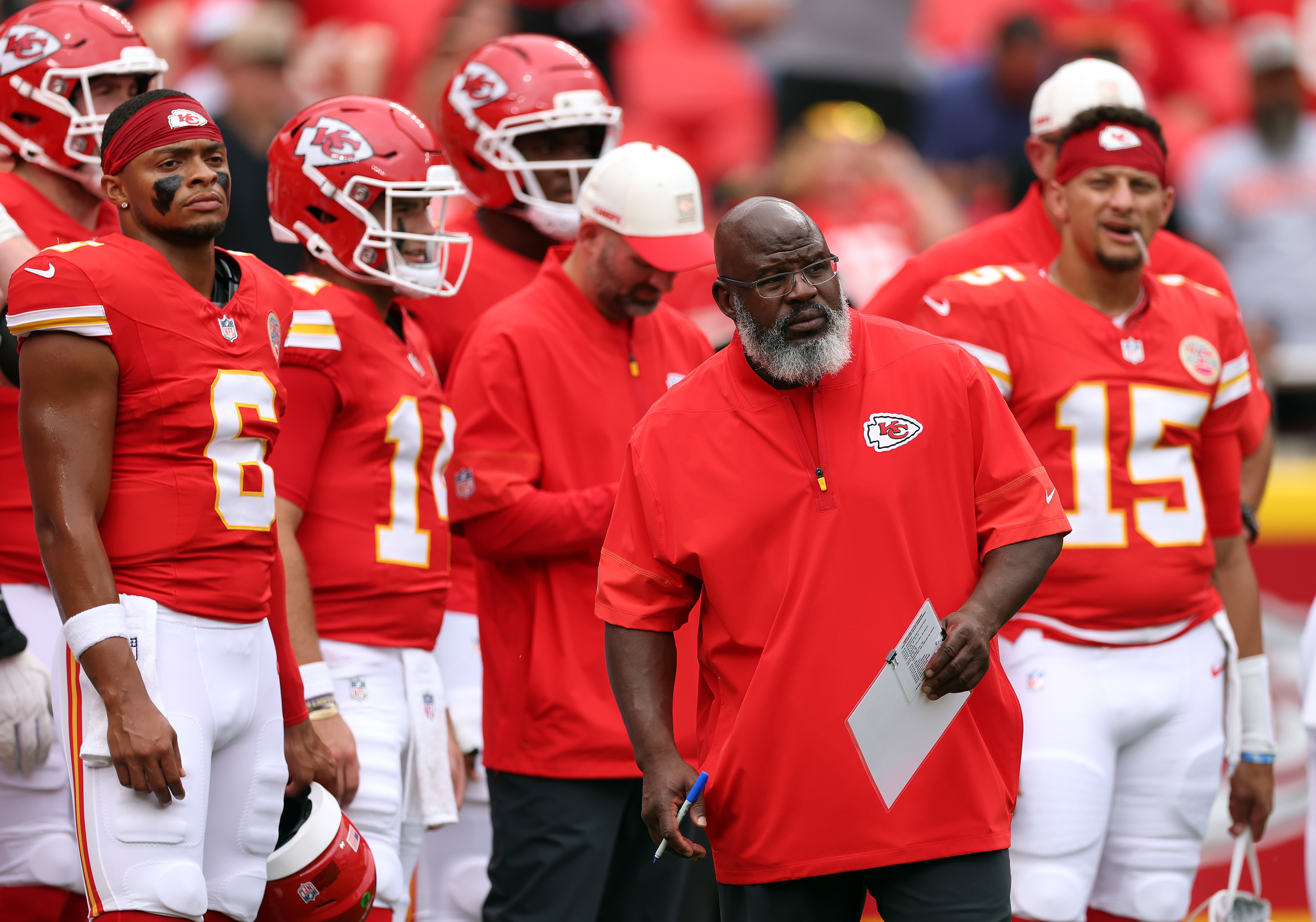 Bieniemy bromeó diciendo que su esposa quería que regresara a los Chiefs porque la estaba volviendo loca