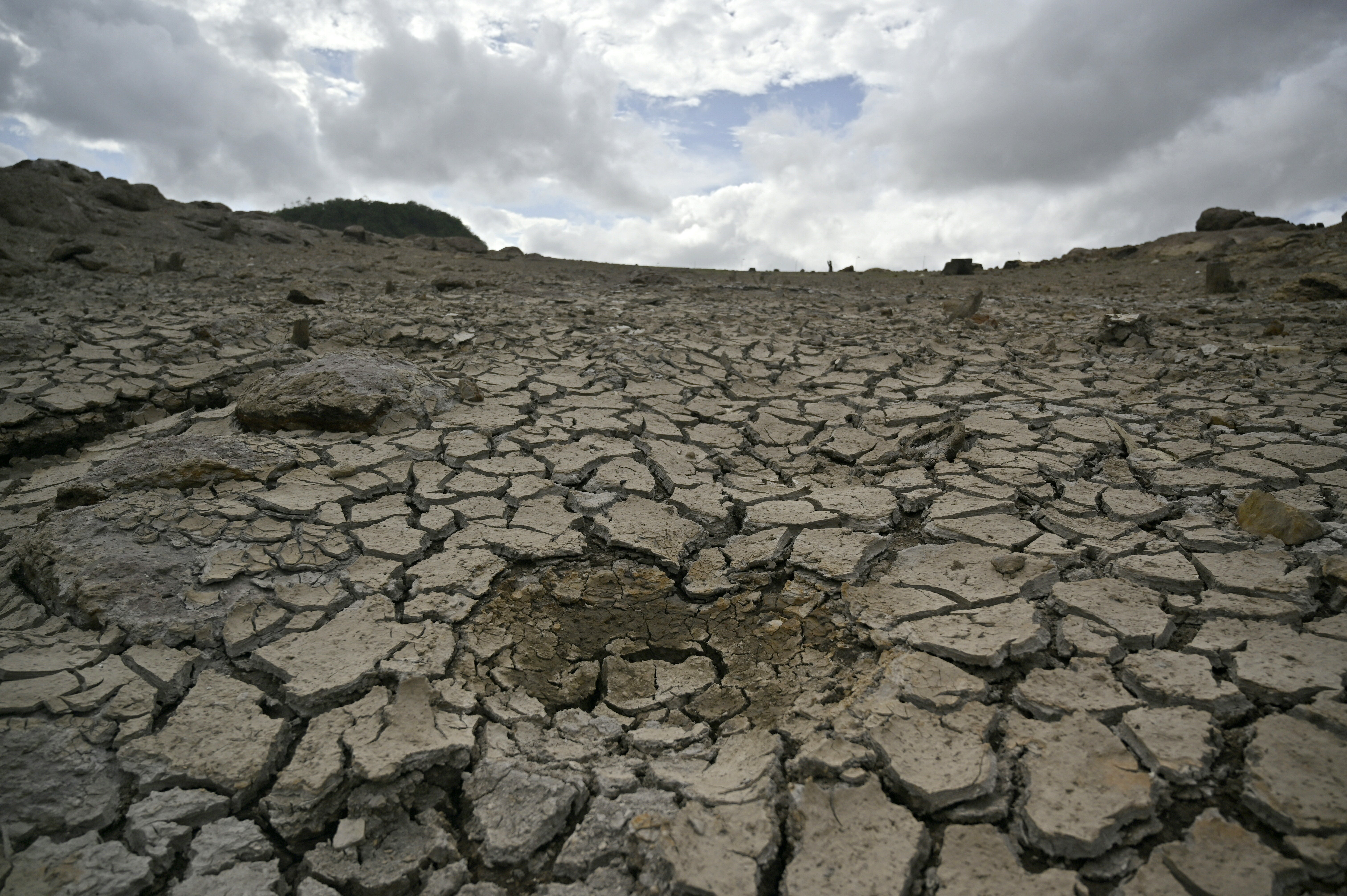 Suelo seco en Honduras debido a los efectos de El Niño