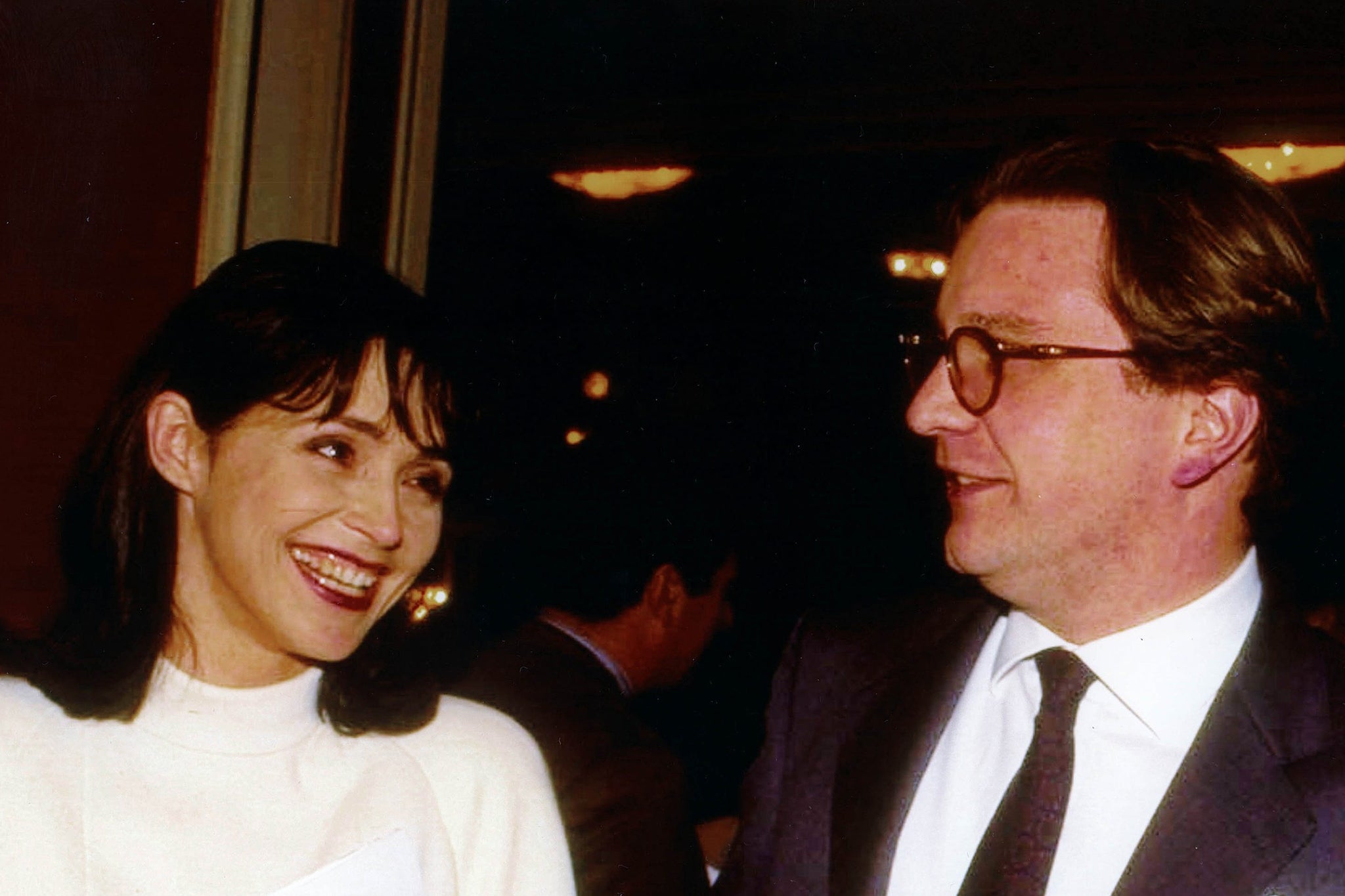 El príncipe Laurent de Bélgica y Wendy Van Wanten en Bruselas, el 24 de septiembre de 1996