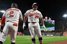 Beavers abre el 10mo inning con doble como emergente y Orioles superan a Rays por 3-2