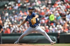 Nick Martínez permite 1 hit en 6 innings y Rays evitan barrida al vencer 3-1 a Orioles