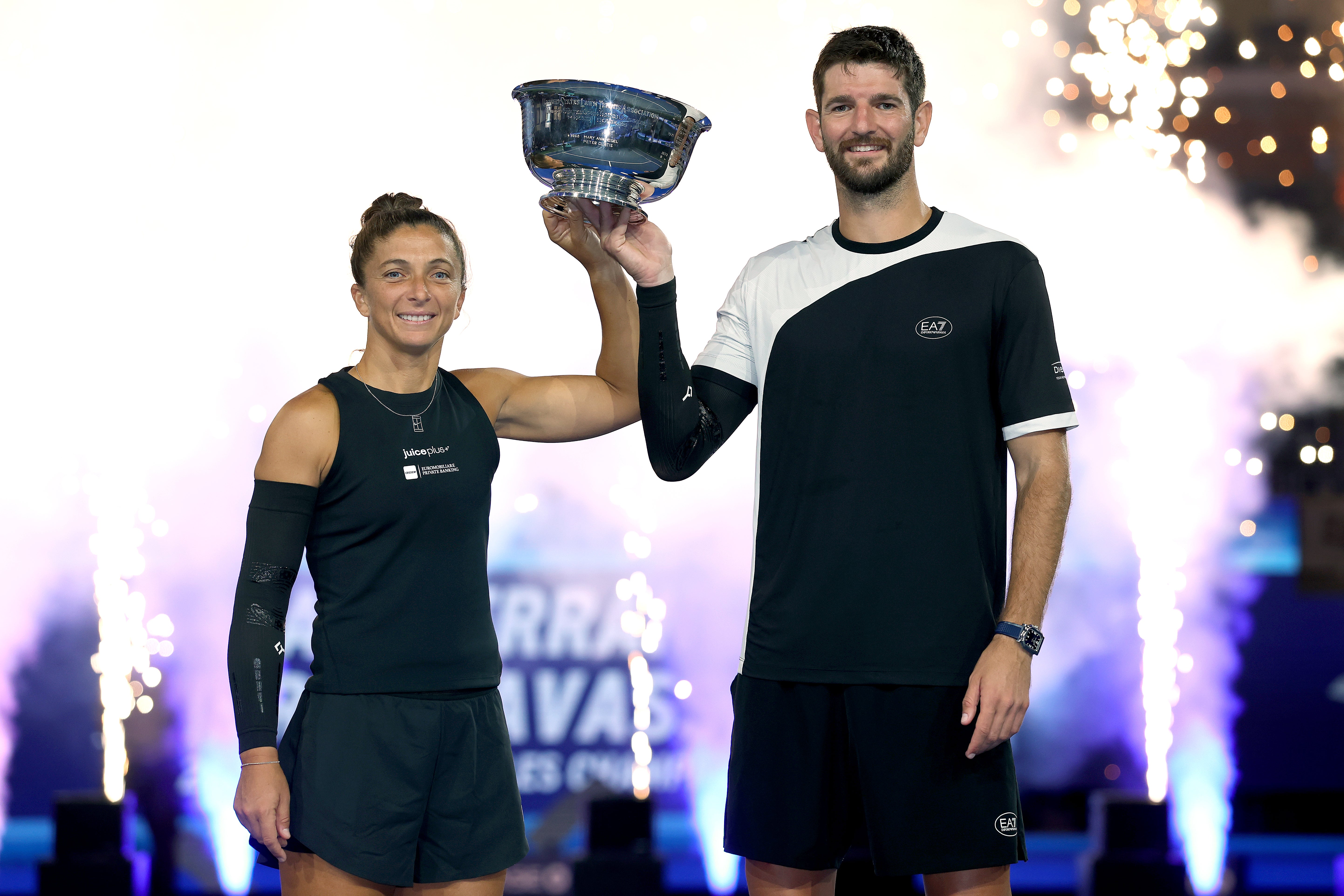 Sara Errani y Andrea Vavassori ganaron la nueva modalidad de dobles mixtos del año pasado