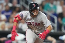 Anthony Seigler conecta triple de ventaja en la 9na y los Medias Rojas vencen 4-2 a Marlins