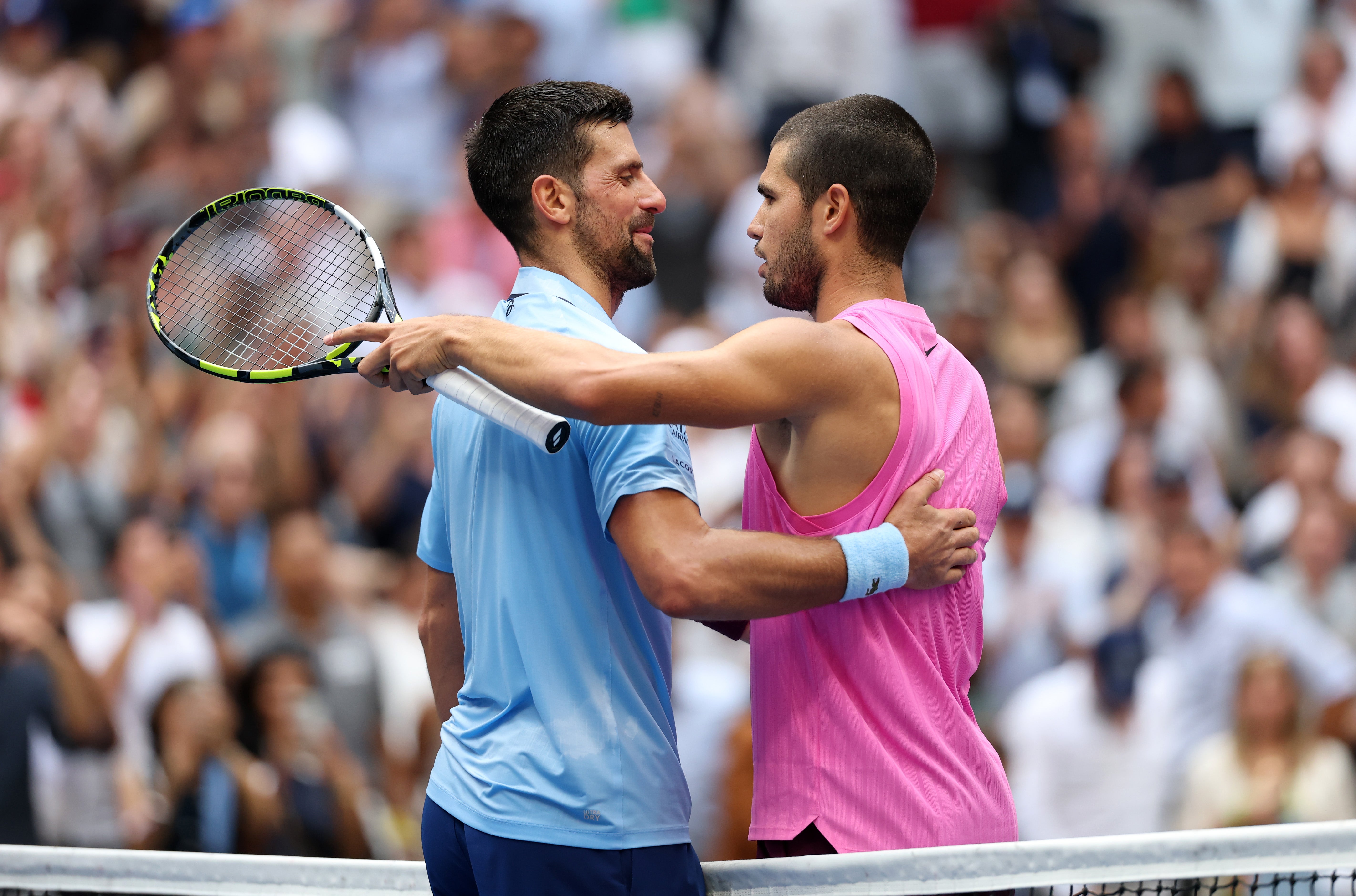 Djokovic perdió ante Carlos Alcaraz en las semifinales del año pasado y podría volver a enfrentarse al español en la misma instancia este año