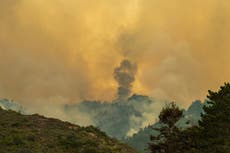 Dos incendios forestales arden a lo largo de la pintoresca costa de Big Sur, California