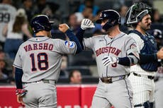 Christian Walker y Jeremy Peña conducen a los Astros a vencer 5-1 a Cole y los Yankees