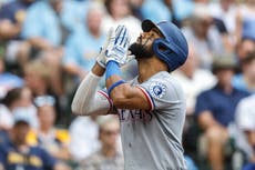 Ezequiel Durán lidera victoria de 7-4 Rangers, que cortan racha de 4 derrotas