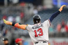 Acuña Jr. es el más rápido en llegar a 200 jonrones y 200 robos; Bravos vencen 9-0 a Nacionales