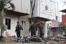 Guerrilla ELN se atribuye ataque con carro bomba contra una estación de policía en Colombia