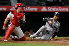 Yankees anotan 5 carreras con 2 outs en la 10ma y vencen 6-3 a Angelinos
