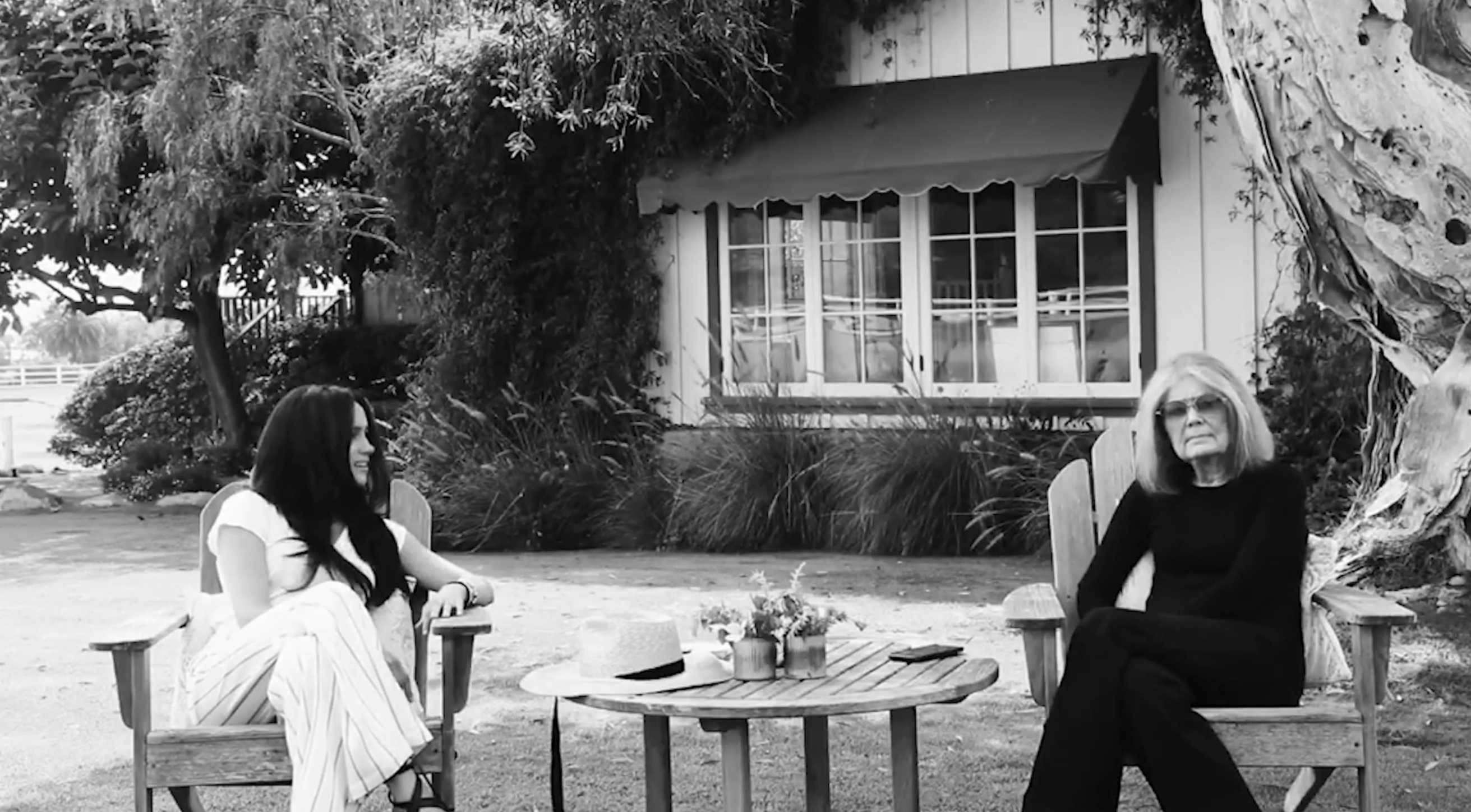 Meghan Markle entrevistó a Gloria Steinem en 2020, mientras ambas mantenían el distanciamiento social